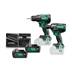 HiKOKI KC18DEWKZ Boormachine + Slagmoeraanzetter | 2x 18V 5,0Ah | +Systainer [KC18DEWKZ]